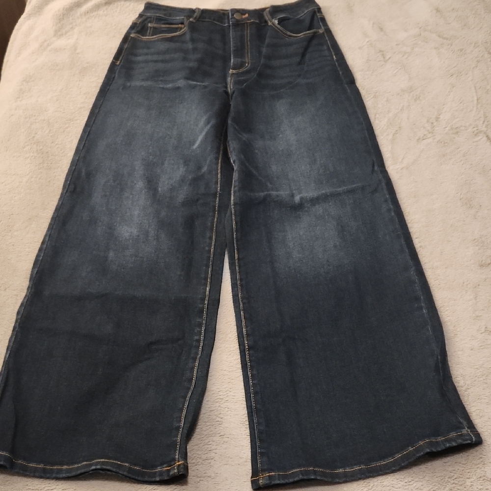 NWT Well Worn Dark Blue Flare Jeans Women's Size 10 - Picture 1 of 6